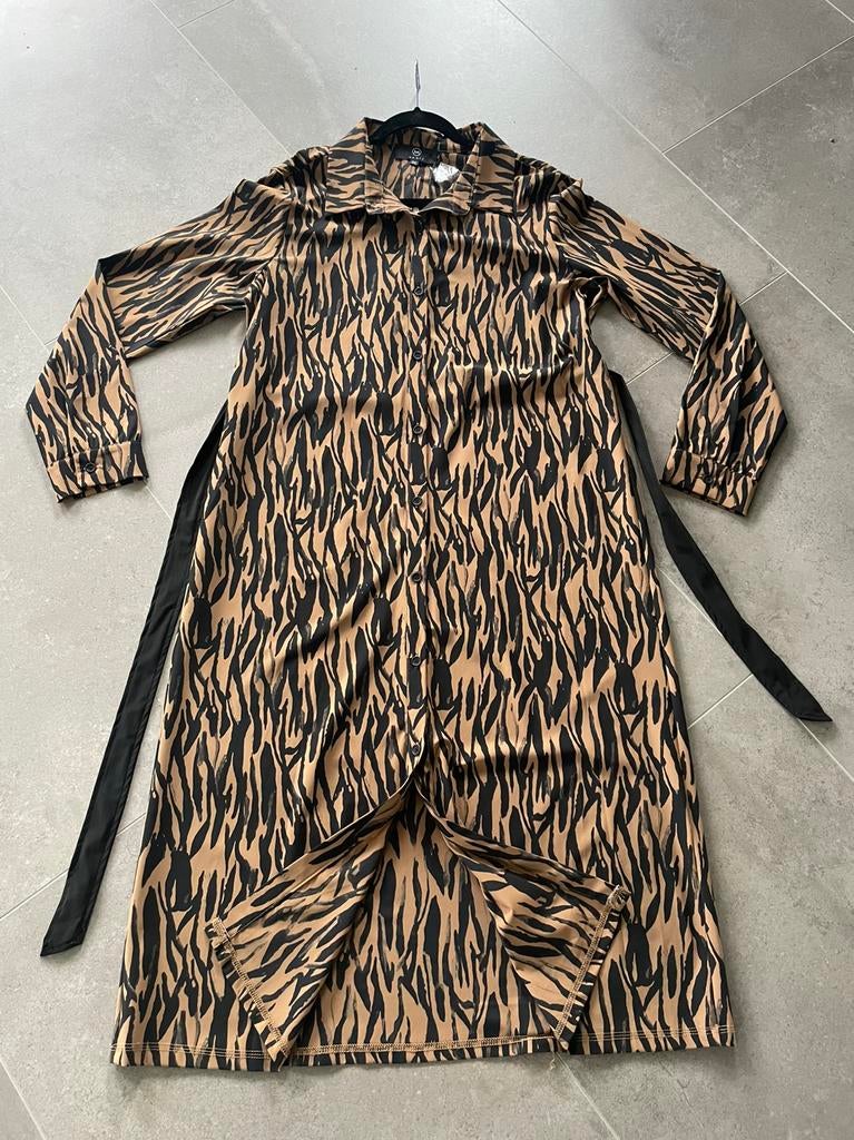 Stijlvolle travel jurk Mooij XXL - nieuw-, Bruin, Verzenden, Maat 46/48 (XL) of groter, Nieuw