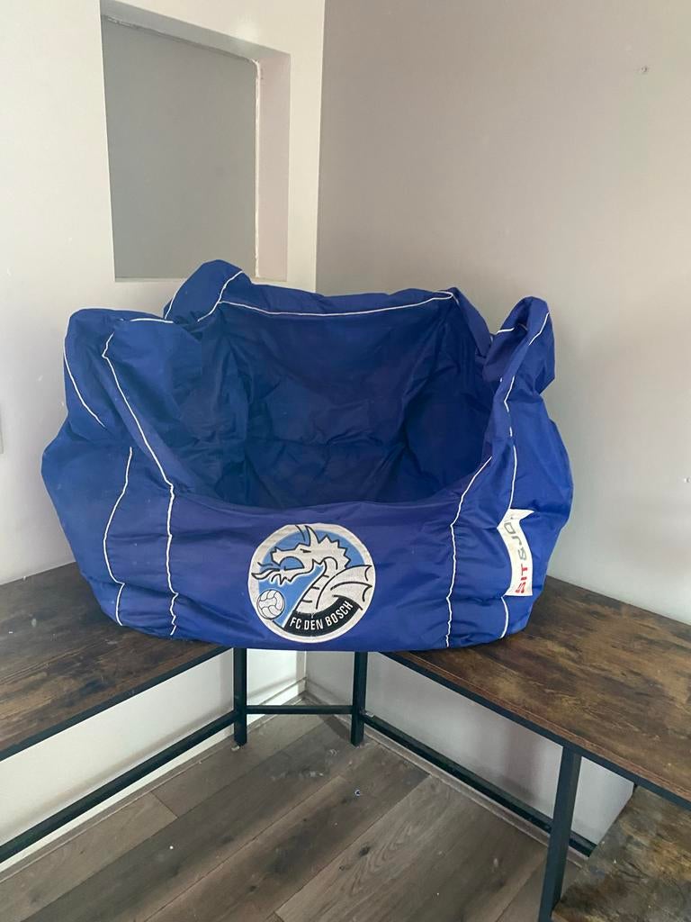 Zitzak sit & joy FC Den Bosch, Huis en Inrichting, Zitzakken, Ophalen, Gebruikt, Blauw, Zitzak
