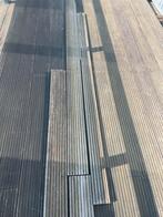 Bankirai terrasvloer 24m2 met onderbalken, Ophalen, Gebruikt, Hout