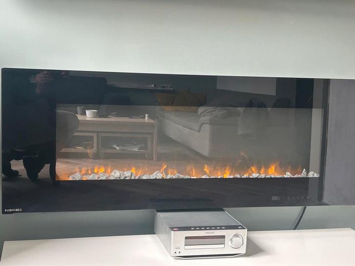 Ruby Fires Elektrische Haard met Verwarming, Huis en Inrichting, Kachels, Gebruikt, Hangend, Overige soorten, Elektrisch, Ophalen