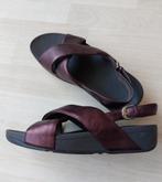 Fitflop sandalen met wobbleboard zolen mt 43, zgan., Kleding | Dames, Schoenen, Zwart, Zo goed als nieuw, Fitflop, Sandalen of Muiltjes