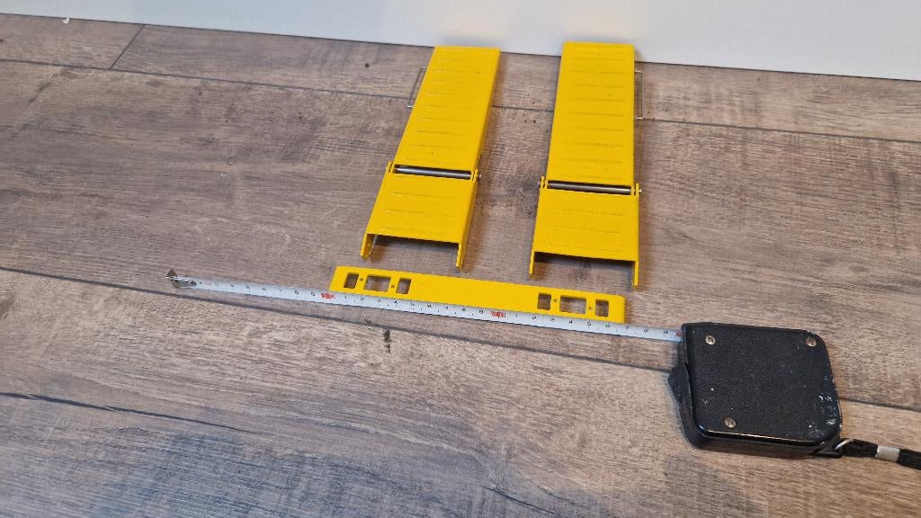 116 Wedico semi dieplader kleppen (ramp)&bumper& beugels, Elektro, Gebruikt, Ophalen of Verzenden, Schaal 1:16