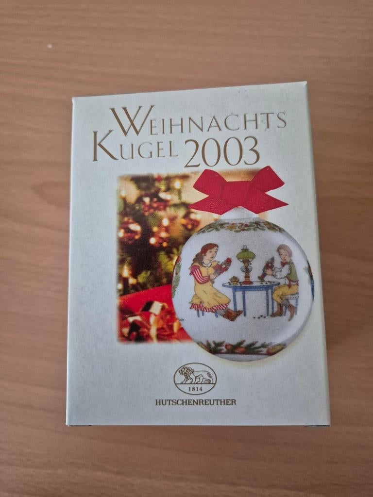 Kerstbal porselein Hutschenreuther 2003, Diversen, Verzenden, Nieuw