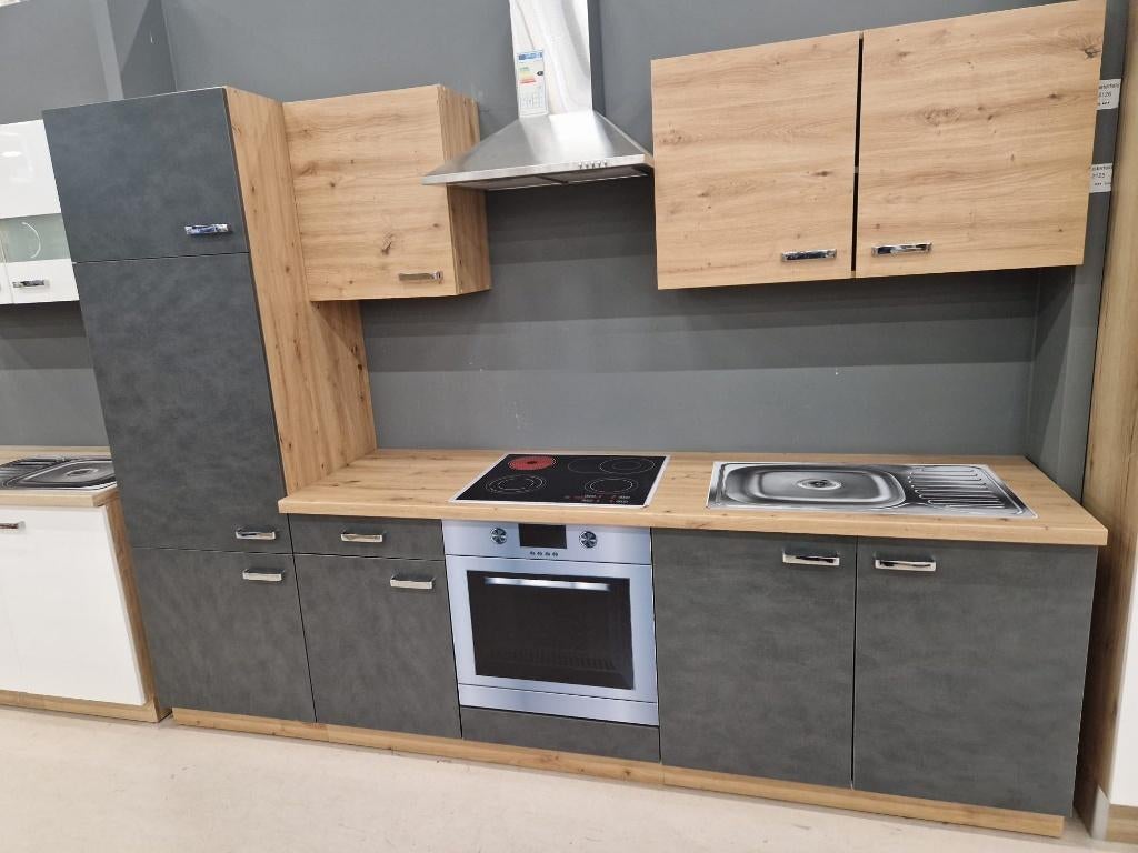 keuken nieuw 270 cm softclose dik blad alu handgrepen nieuw, Huis en Inrichting, Keuken | Complete keukens, Overige materialen