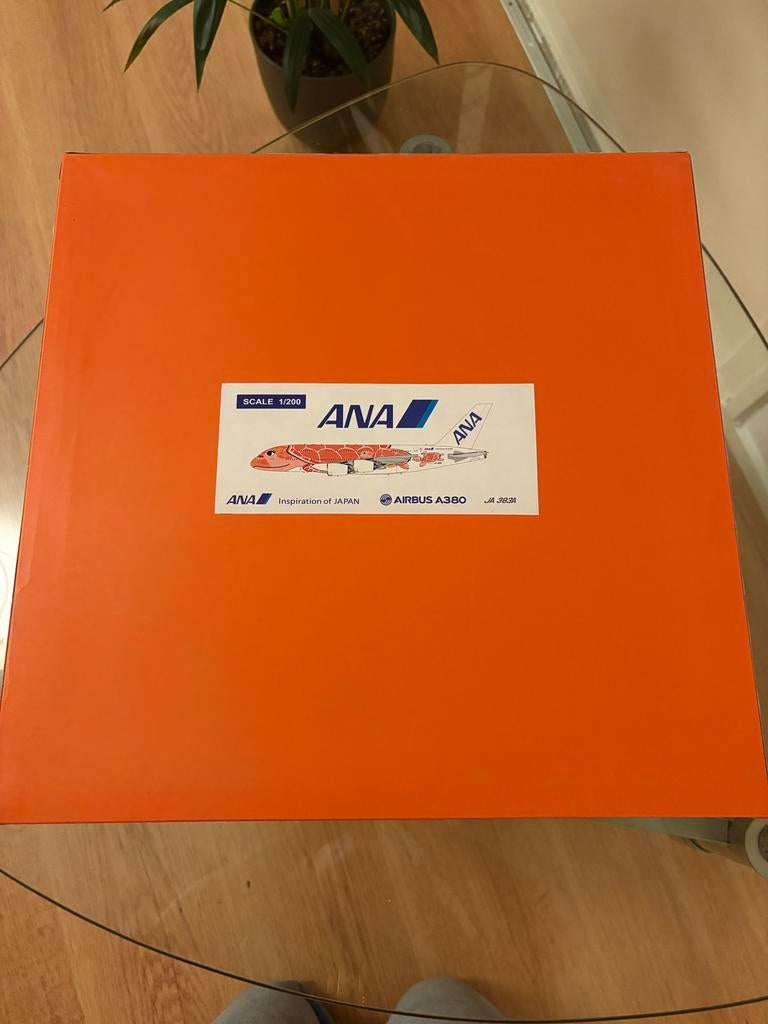 ANA A380 1/200 Vliegtuigmodel, Overige merken, 1:200 of kleiner, Ophalen of Verzenden, Zo goed als nieuw