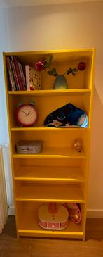Gele IKEA Billy Boekenkast, Ophalen, Met plank(en), Gebruikt, 50 tot 100 cm