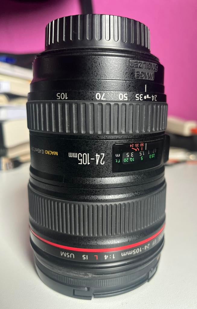 Canon EF 24-105 mm 1:4  L, Audio, Tv en Foto, Fotografie | Lenzen en Objectieven, Ophalen of Verzenden, Zo goed als nieuw, Standaardlens
