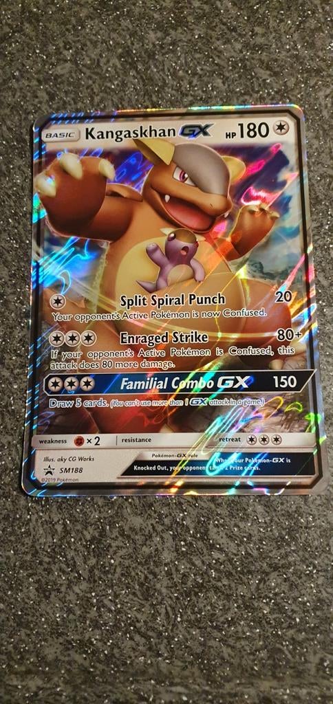 Kangaskhan GX promo SM 188 Jumbo kaart past mooi in fotolijs, Ophalen of Verzenden