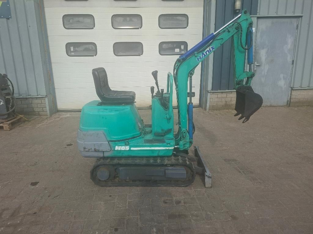 Mini graafmachine, Ophalen, Gebruikt