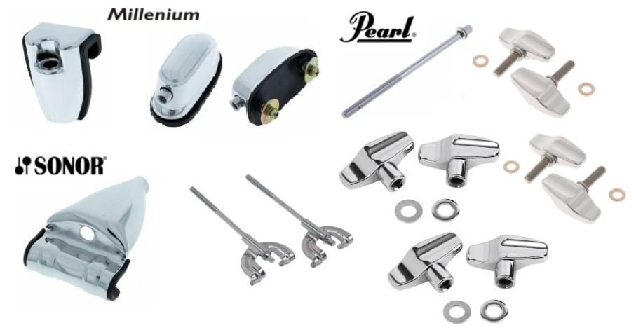 Drum Rim & Wing Bolts Pearl/Sonor/Millenium, Ophalen of Verzenden, Zo goed als nieuw, Drums of Percussie