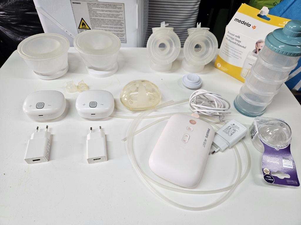 philips avent dubbele borstkolf + youha borskolf + haaka, Kinderen en Baby's, Babyvoeding en Toebehoren, Ophalen, Gebruikt, Borstkolf