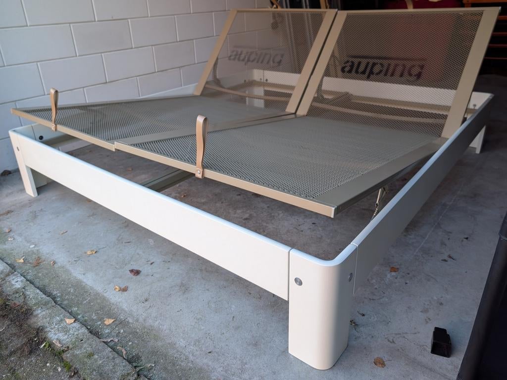 Auping Auronde 180x200 wit verstelbaar | BEZORGEN MOGELIJK, Design, Tweepersoons, Ophalen of Verzenden, Zo goed als nieuw