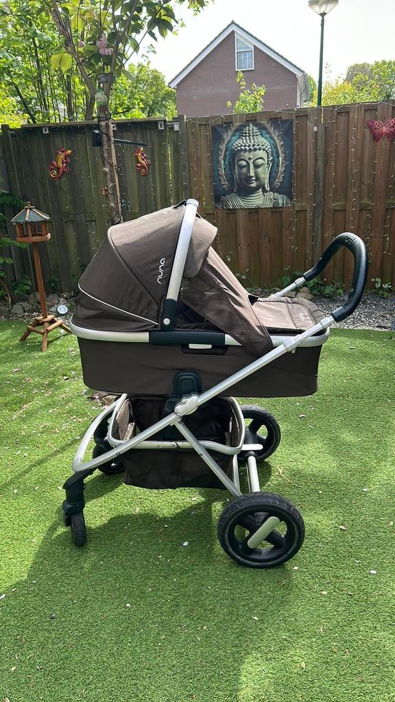 Kinderwagen Nuna, Kinderen en Baby's, Kinderwagens en Combinaties, Gebruikt, Verstelbare duwstang, Combiwagen, Ophalen