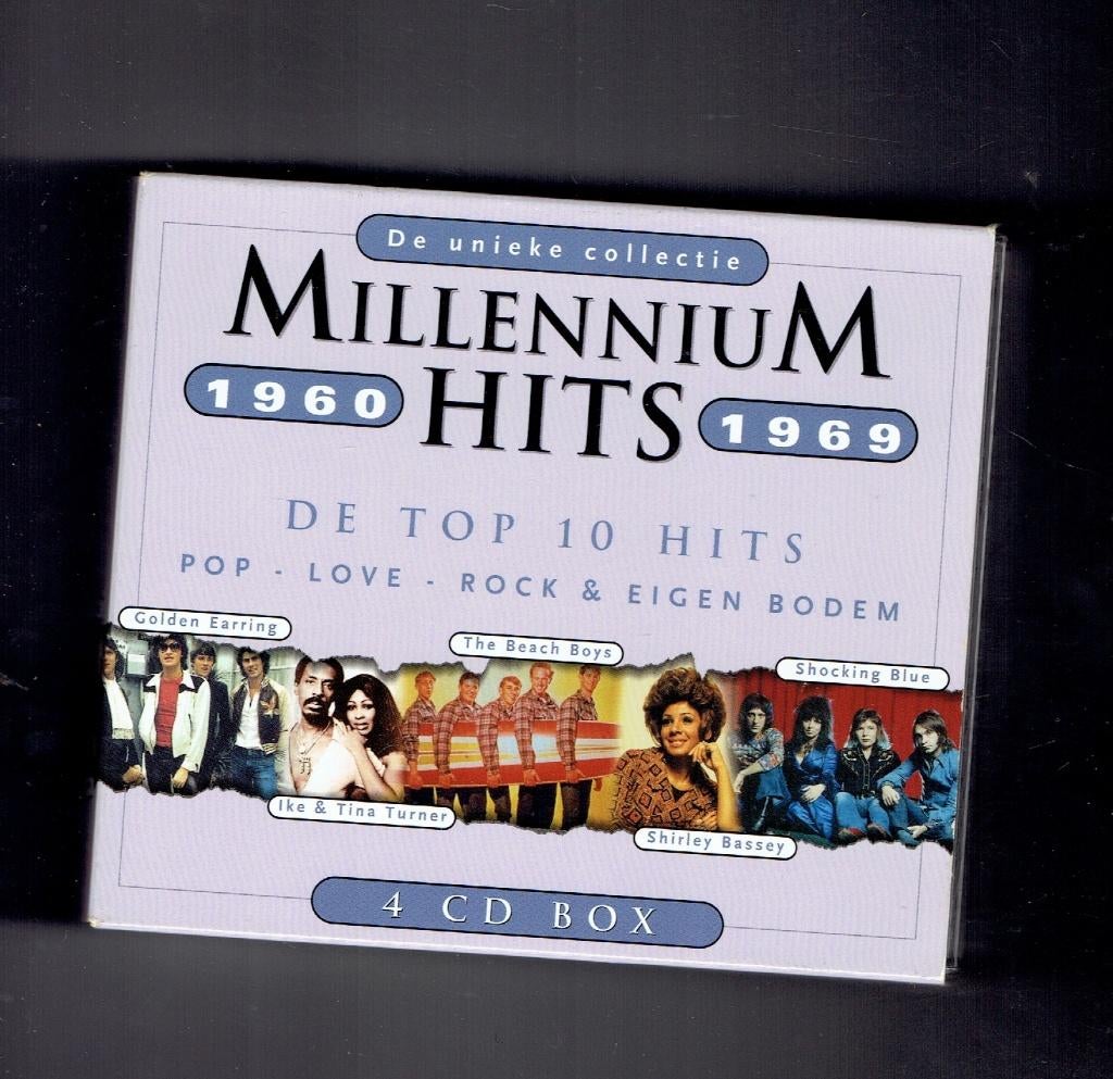 Millennium hits 1960-1969 - 4 cd box - 80 hits sixties 60s, Cd's en Dvd's, Cd's | Pop, Gebruikt, 1960 - 1969, Ophalen of Verzenden
