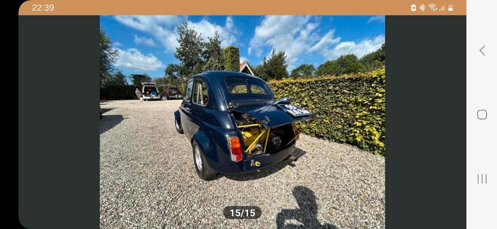 Fiat 500 Abarth look, Auto's, Oldtimers, Handgeschakeld, Particulier, Hatchback, Te koop