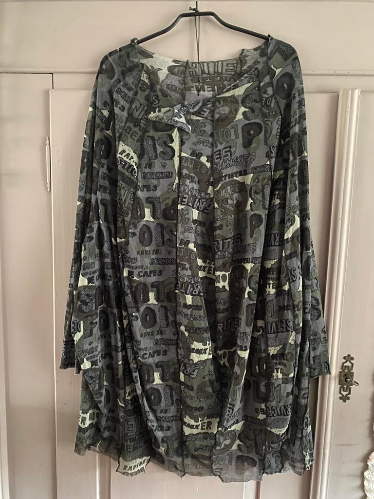 multicolor mesh tuniek Rundholz mt. OS, Kleding | Dames, Blouses en Tunieken, Ophalen of Verzenden, Nieuw