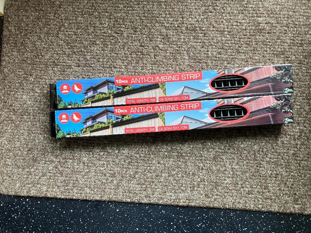 anti climbing strip 20 stuks 10 meter NIEUW in verpakking, Tuin en Terras, Bestrijdingsmiddelen, Ophalen of Verzenden, Nieuw, Overige soorten
