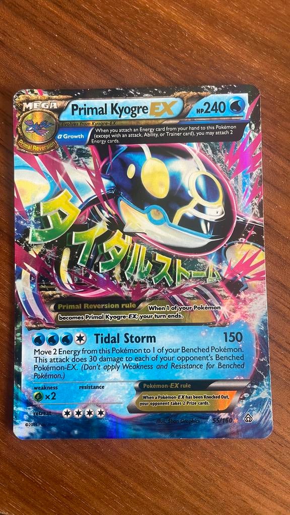 Primal Kyogre EX 55/160, Ophalen of Verzenden, Zo goed als nieuw