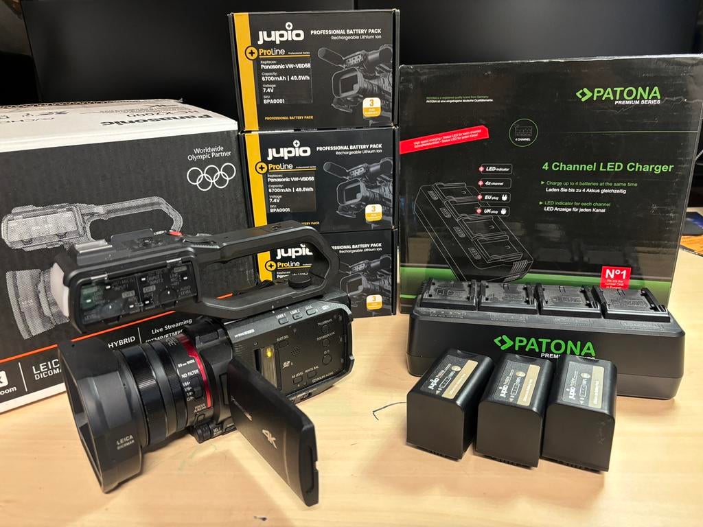Panasonic HC X2000E Professionele Videocamera, Panasonic, 20x of meer, Ophalen of Verzenden, Zo goed als nieuw