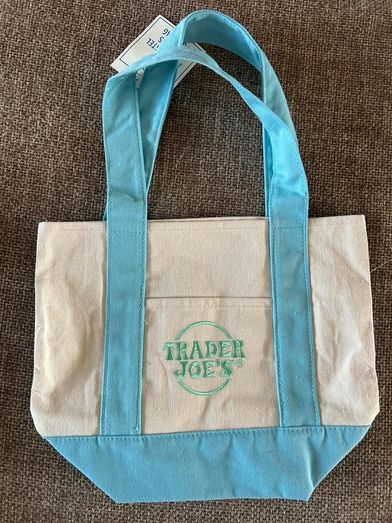 LIMITED EDITION Lichtblauwe mini tote bag Trader Joe’s, Ophalen of Verzenden, Nieuw, Blauw, Shopper