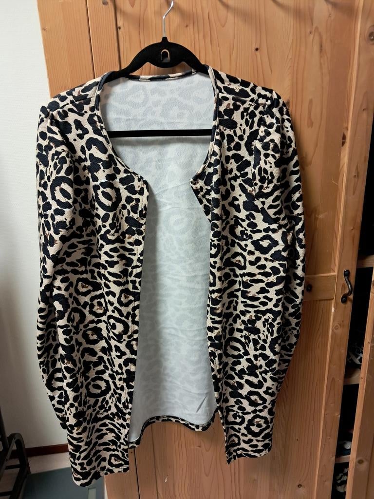 Jasje met panterprint, maat 46, Ophalen of Verzenden