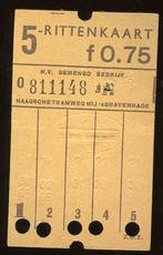 kaartje HTM Haagsche Tramweg Mij ’s-Gravenhage (VK-145), Verzamelen, Spoorwegen en Tramwegen, Ophalen, Gebruikt, Tram, Kaart of Prent