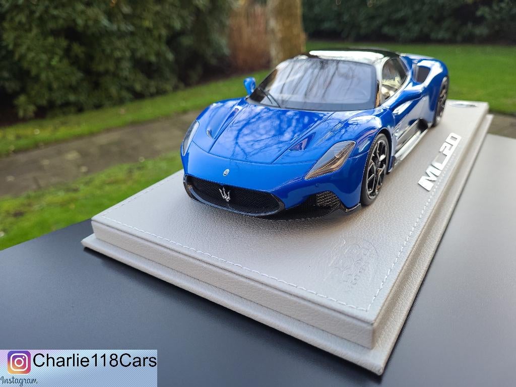 BBR 1/18 Maserati MC20 – Blu Infinito / Gloss Black Roof, Ophalen of Verzenden, Nieuw, Overige merken