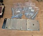 7x Stelplaat 12x12 met losse moer, Ophalen of Verzenden, Zo goed als nieuw