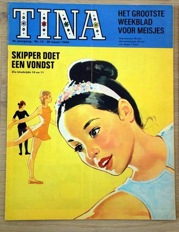 Tina 29 maart 1969 nummer 13, Boeken, Eén stripboek, Ophalen of Verzenden, Zo goed als nieuw