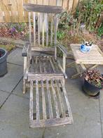 Deckchair, GRATIS, Tuin en Terras, Ophalen, Gebruikt, Hout, Inklapbaar