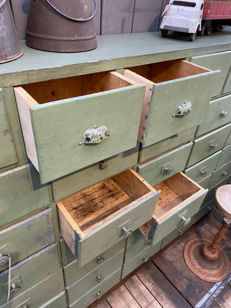 Stoere brocante kast ladekast hobbykast, Ophalen