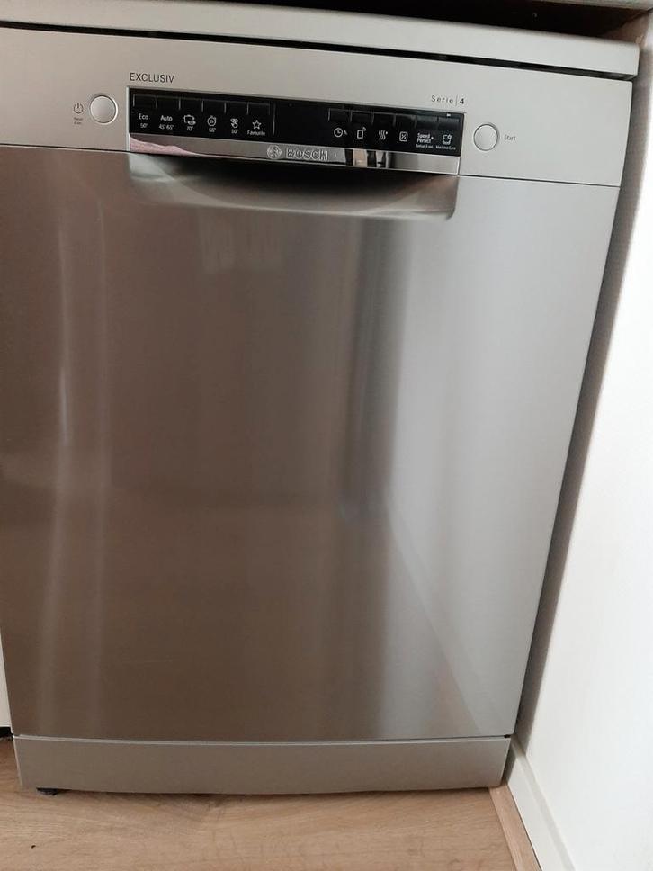 Bosch vaatwasser zilverkleur, Witgoed en Apparatuur, Vaatwasmachines, Minder dan 85 cm, Ophalen