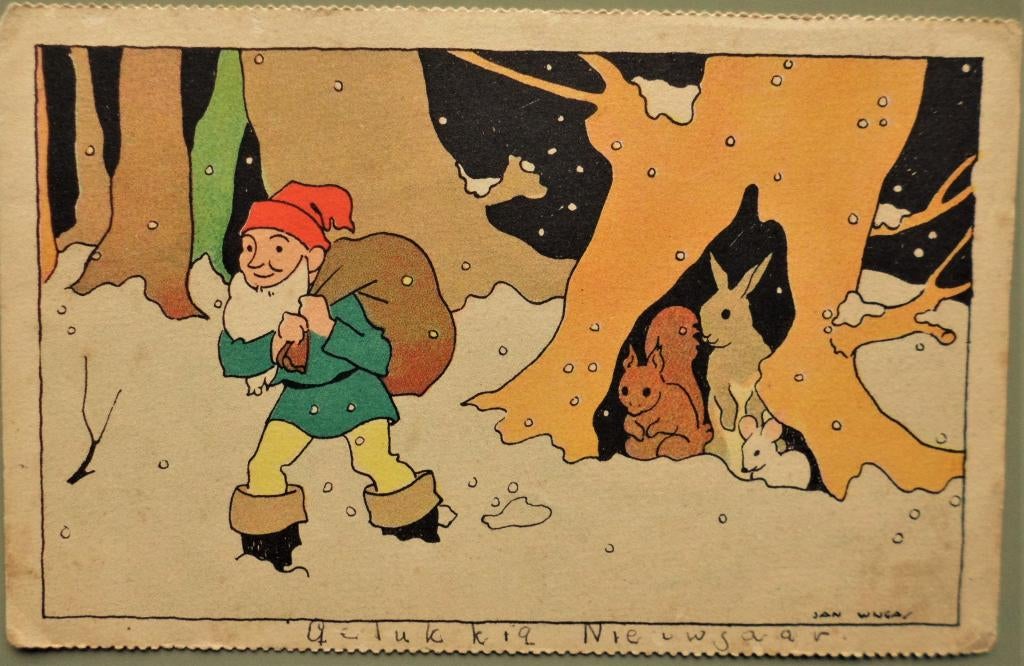 Kabouter 24 - met rugzak - Jan Wijga - 1941, Ophalen of Verzenden, 1940 tot 1960, Gelopen, Kinderen