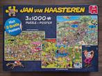 Jan van Haasteren puzzels, 3 x 1000 stukjes, Ophalen, 500 t/m 1500 stukjes, Zo goed als nieuw, Legpuzzel