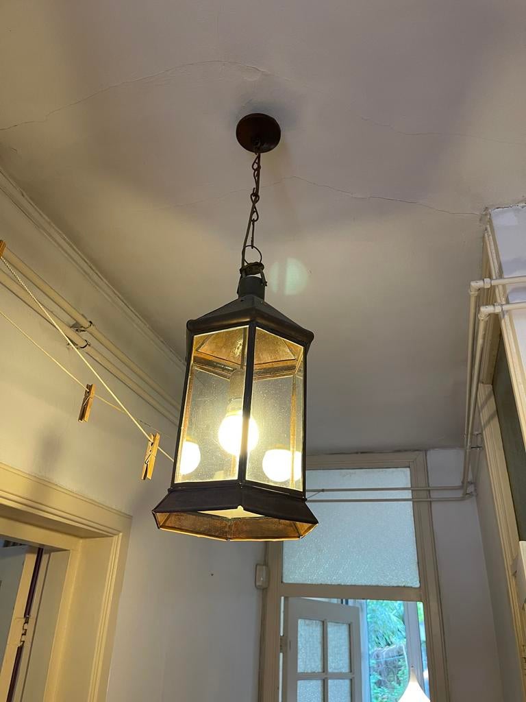 Vintage Hanglamp - Klassieke Lantaarn Stijl, Antiek en Kunst, Ophalen