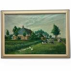 Simon Kamminga (1895-1894) ~ Fries landschap, Antiek en Kunst, Ophalen of Verzenden