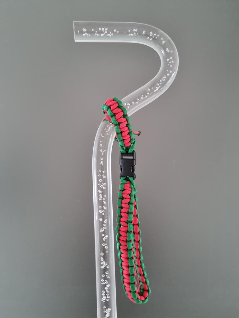 Transparante Neo-Walk wandelstok met polsband, Ophalen