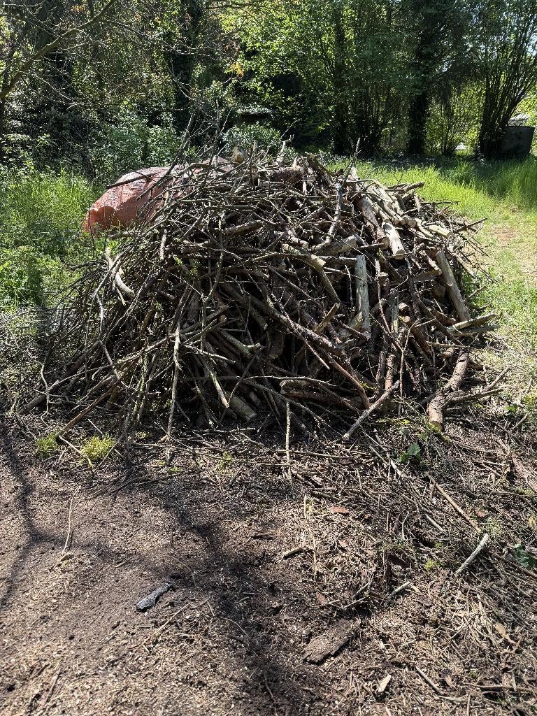 Haardhout, brandhout, kachelhout, takken, aanmaakhout, Tuin en Terras, Haardhout, 3 tot 6 m³, Ophalen, Overige houtsoorten, Takken