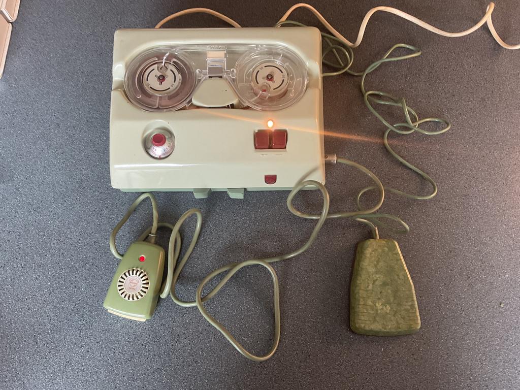 Vintage Philips Dicteerapparaat EL 3581, Ophalen, Bandrecorder, Met banden