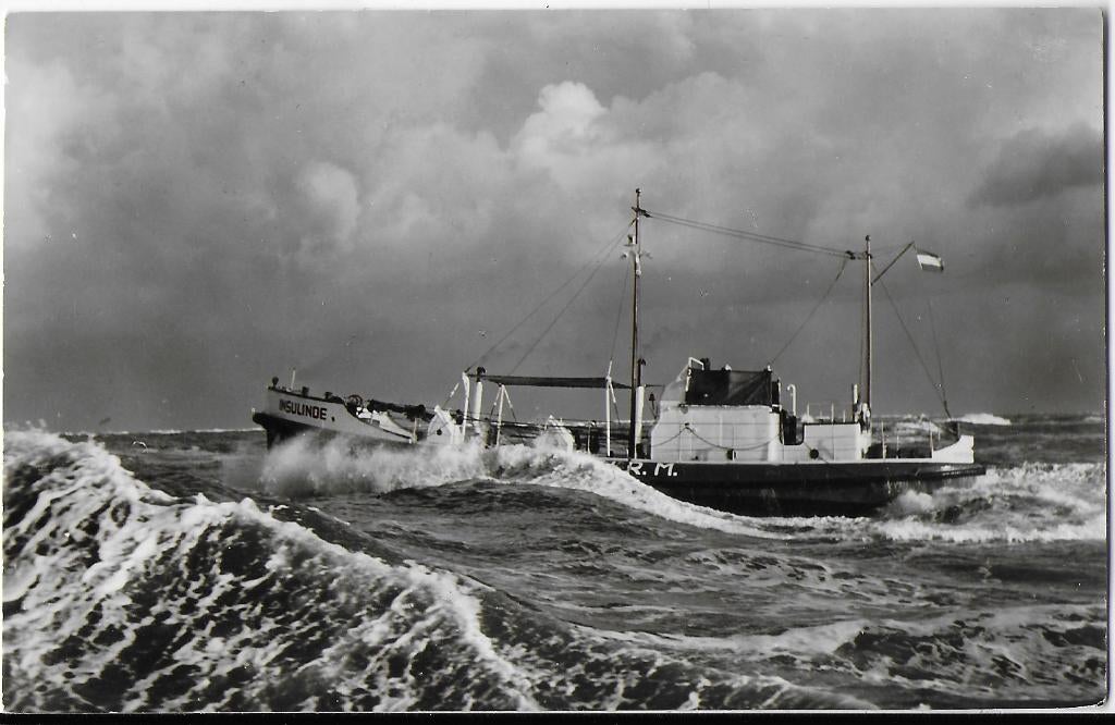 Motorreddingboot Insulinde Oude Ansichtkaart ( 2054 )gelopen, Verzenden, 1920 tot 1940, Gelopen