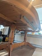 Uitschuifbare eettafel van grenenhout, Gebruikt, 100 tot 150 cm, 200 cm of meer, Ophalen of Verzenden