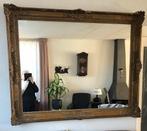 Grote spiegel met antieke lijst, Ophalen of Verzenden, Rechthoekig, 100 tot 150 cm, 100 tot 150 cm