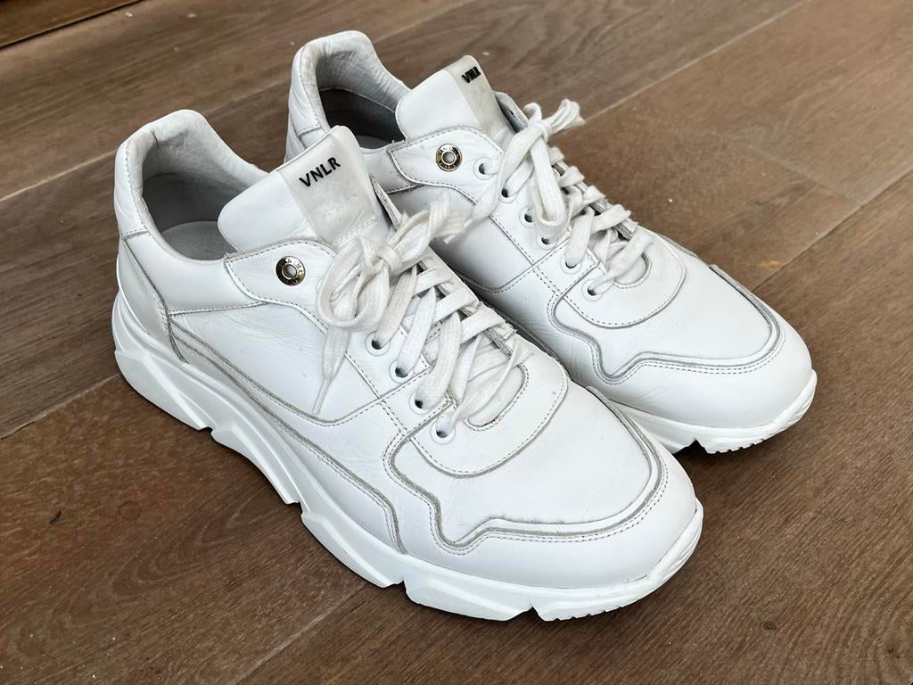 Van Lier herenschoenen - Witte sneakers, Wit, Ophalen of Verzenden, Sneakers of Gympen, Zo goed als nieuw