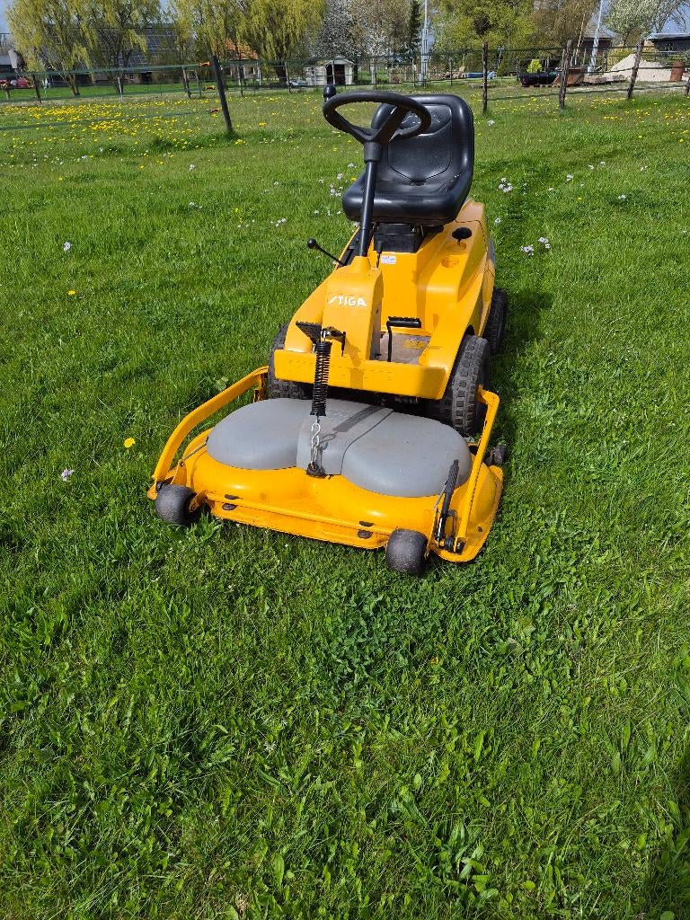 Stiga Villa Excellence frontmaaier, Tuin en Terras, Zitmaaiers, Ophalen, Gebruikt, STIGA, Mulchfunctie