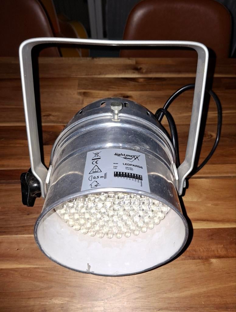 Lamp, LightMaxx LEDPAR-56 can in gepolijste uitvoering, Muziek en Instrumenten, Licht en Laser, Ophalen of Verzenden, Gebruikt