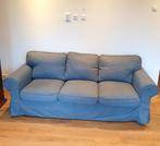 Mooie, nette en schone 3 zits bank. IKEA ? met stof bekledin, Huis en Inrichting, Ophalen, Zo goed als nieuw, 75 tot 100 cm, Stof
