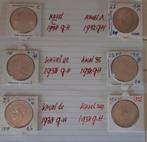 2 1/2 gulden 1932 G-H / 1938 G-H  DIV, Verzenden, Zilver, Koningin Wilhelmina, Losse munt