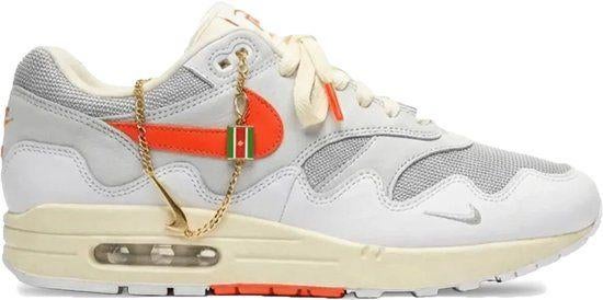 Nike Air Max 1 Patta Waves White Hyper Crimson maat  42, Ophalen, Wit, Nike, Nieuw