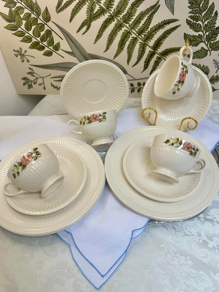 Wedgwood Briar Rose servies, Ophalen of Verzenden, Zo goed als nieuw, Wedgwood, Kop(pen) en/of Schotel(s)