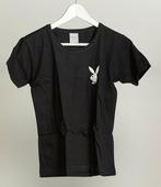 Exclusief zwart Playboy T-shirt – Maat S – Ongedragen, Zwart, Ophalen of Verzenden, Zo goed als nieuw, Korte mouw